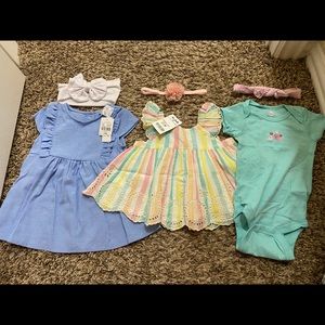 New baby girl outfits with headbands